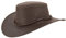 Lederhut Cowboyhut Australien Style Westernhut Herren Damen- Outdoor Hut aus Leder mit Kinnriemen ca. 7cm bis 7,5cm breite Krempe - Verschiedene Variationen