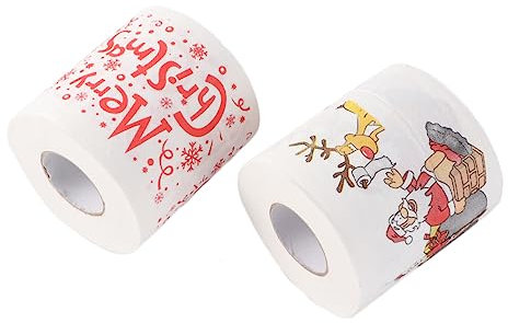 Mobestech 2 Roll Roll Toilet Paper Bathroom Tissue Funny Secret Xmas Reindeer Rustic Bathroom Decor Toliet. Paper Xmas Tissue Paper Colored Tissue Paper Christmas Scroll
