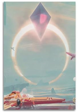 Quem No Man's Sky Spiel-Poster, dekoratives Gemälde, Leinwand-Wandposter und Kunstdruck, modernes Familienschlafzimmer-Dekor-Poster, 20 x 30 cm