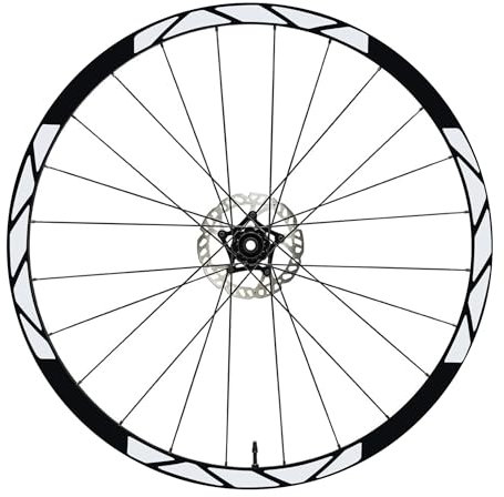 Aufkleber Felgen MTB 26 - 27,5 - 28-29 Zoll Rad MTB Bike Sticker Felgen MTB Racing Felgen COD. B0012 (26 Zoll, Mattweiß)