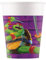 Procos 8 Bicchieri Tartarughe Ninja Next Generation da 200 ml - Verde
