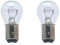 Streetparts24 2x Rücklicht Birne BAY15D 12V 21/5W E-geprüft Klar passend für Vespa Piaggio & Roller Mofa Moped