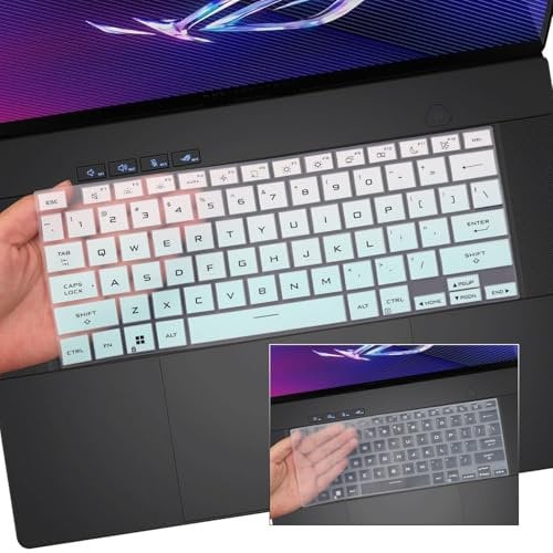 Tastaturabdeckung für 2024 40,6 cm (16 Zoll) 35,6 cm ASUS ROG Zephyrus G16 G14 GU605 GU605MV GU605MI GU605MY GU605MZ GU605MU GA403UU GA403UV GA403UI, ASUS ROG Zephyyi, 2 Stück rus G16 G14 Schutzhülle