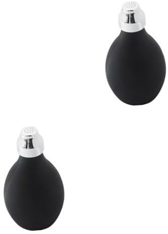 BELLIFFY 2pcs Portable Silicone Powder Spray Bottle Hairdressing Dry Shampoo Blower for Salon Use Lightweight Squeeze Applicator Even Powder Dispensing Barber Tool for Quick Styling