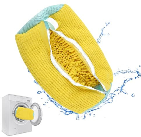 Schuhwaschbeutel Waschmaschine, Schuhe Waschbeutel Sneaker, Schuhe Für Waschmaschine, Laundry Shoe Bag, Multi Wäschesack Schuhe mit 360° Reinigungsflaum, Netzschuhe Wäschesack für Sneaker
