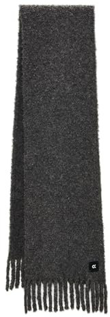 OPUS Damen Schal | XXL Schal AMONI aus kuscheligem Teddy Bouclé graphite glaze, 0