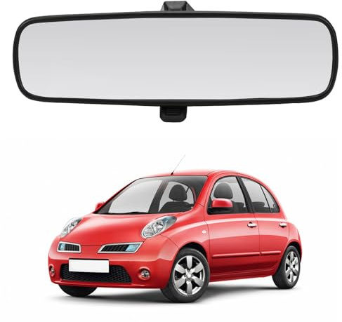 Rückspiegel Auto Innenspiegel Kompatibel mit Nissan Micra K12 K13 2003-202 | Opaltool Auto Innenrückspiegel Spiegel
