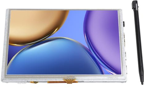 5in LCD Display Panel, 5 Inch Resistive Touch Screen 1024 X 600 for Wins 11 10 8.1 8 7