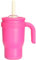 Pauzema La mia prima tazza colorata – 420 ml bambini Tumbler con cannuccia, a tenuta stagna e durevole, per mani piccole e grandi avventure – rosa