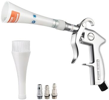 VEVOR Druckluft Reinigungspistole, 6–9,2 Bar Waschpistole mit 2 Düsensätzen, 360° drehbare Düse für gründliche Reinigung, Autoreinigungspistole, kompatibel mit 1/4 NPT-Luftkompressor