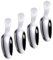 Holibanna 4 Stück Teelöffel Teeschaufel Teelöffel Silber Trendy Klein Sahnelöffel Handhaben Professional Kurzer Dessertlöffel Wüstenlöffel Nachtisch Creme Scoop Silver Rostfreier Stahl