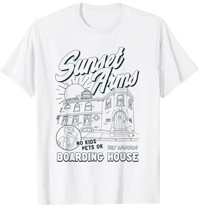 Hey Arnold Sunset Arms Boarding House Funny Cartoon T-Shirt