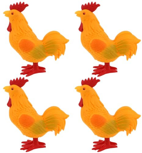 Toyvian 4 Stück Uhrwerk-Kükenspielzeug Zum Aufziehen Springhuhn Kleinkind-Frühlingstier Für Partygeschenke Kinder Im Vorschulalter Geburtstag