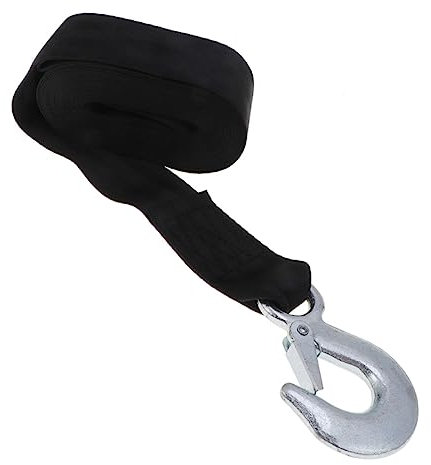 TOPBATHY Sangle De Treuil pour Remorque De Bateau Traction d'urgence Sangle De Treuil pour Remorque De Bateau Corde De Treuil Marine Synthétique Sangle À Cliquet