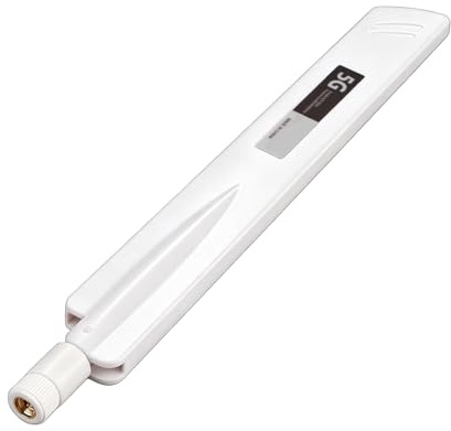 Router 5G Antenna SMA, 18dbi High Gain GSM/GPRS/5G/4G/3G/2G/NB-loT Universal Antenna SMA Omni Directional Full Band, for Routers, DTU, Wireless Monitoring (White)