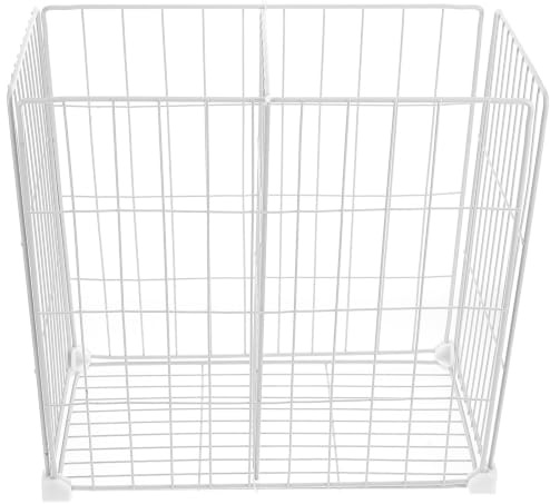 PAMINGONO Cestello per Freezer in Ferro Griglia e Base, Divisori | Cassetti Freezer, Bianco, per Pantry e Cabinets, Organizzazione Interna, Installazione Facile