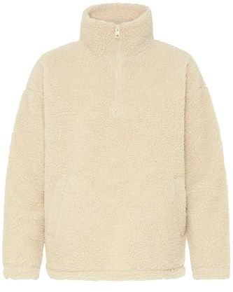 OXMO OXTolirone Damen Pullover Teddy-Pullover Troyer