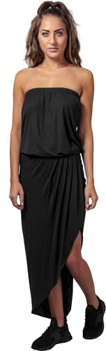 Urban Classics Ladies Viscose Bandeau Dress, Vestito, Nero (Black 7), M