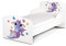 Leomark Funktionsbett aus Holz - Baby Drache - Kinderbett mit Matratze, Holzbett mit Seitenschutz Lattenrost, Komplett Set für Kinderzimmer, Liegefläche 70/140 cm, UV-Druck