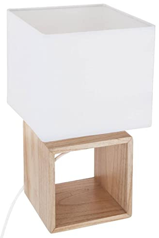 Quadratische Holzlampe H32
