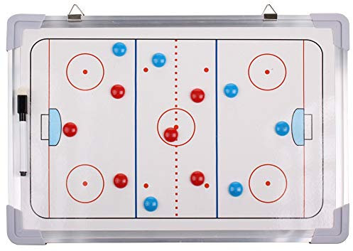 Merco Taktiktafel Eishockey, Taktische Trainertafel magnetisch Coach Board 45x30cm