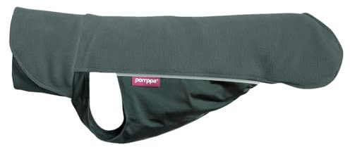 Pomppa Jumppa Fleecejacke für Hunde, 48 cm, Graphit