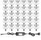 30er RGBWW (4 in 1) 0.6W LED Bodeneinbaustrahler Aussen Ø31mm Bodenstrahler LED DC12V Terassenbeleuchtungen Aussen IP67 Wasserdicht Terrassenbeleuchtung Außen Terrasse Garten Led Spot 12V