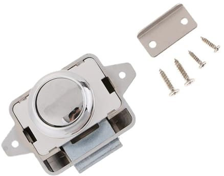 Bouton Poussoir Loquet Serrures pour Camping-Car Serrure de Meuble Boutons Poussoir Porte Serrure de Porte Meuble Fermoir pour de Placard de Yacht de Bateau de Tiroirs