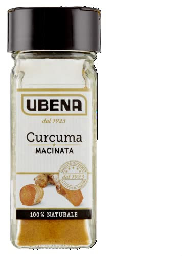 UBENA, Curcuma Macinata, Ideale per Insaporire Piatti Orientali, Riso, Salse e Preparazioni a Base di Pollo, Formato Vasetto da 40 gr