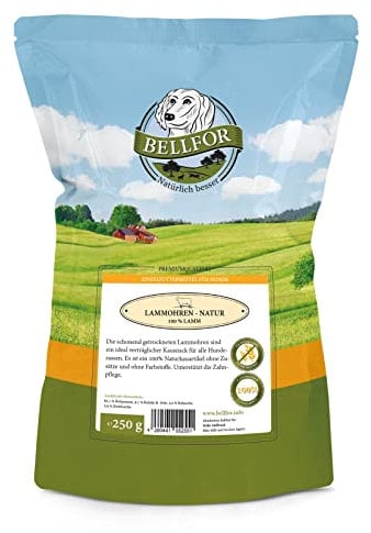 Bellfor Lamm-Ohren ohne Fell Hundesnack Gesunder Natur und ist ohne Zusätze und Geschmacksverstärker hergestellt 250 g