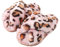 Hitopteu Pantofole Donna Peluche Casa Scarpe Bambini Invernali Slippers Ciabatte Aperta Pantofole Pelose Fluffy Infradito Rosa leopardato EU 37/38 per la dimensione dell'etichetta 38/39