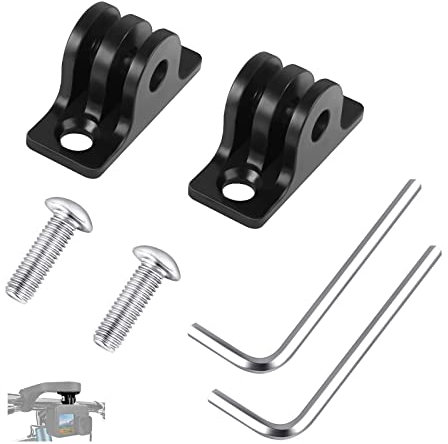ShiSheng 6Pcs Camera Bracket Adapter for Bicycle - Metal Mount With 2 Fixed Brackets and Screw - Action Camera Combo for GoPro