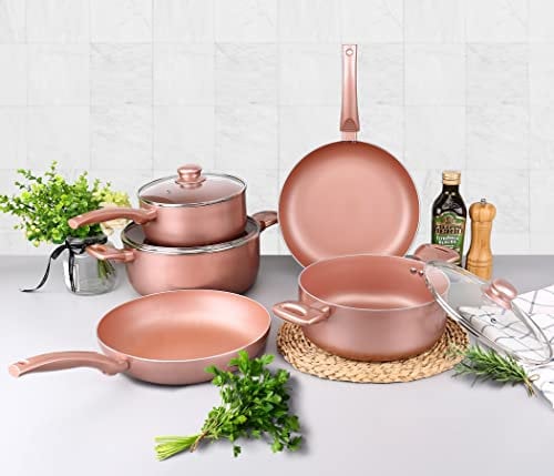 Juego de utensilios de cocina de oro rosa de 5 piezas, Accesorios Cocina, Cosas de Cocina