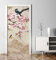 MyMaxxi - Tür bekleben mit Türtapete Türposter Türfolie Selbstklebend 90x200 blühender Blütenzweig mit Vögel - Tür verschönern Türaufkleber Türklebefolie Baum Blume rosa