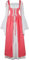 Josamogre Robe Medievale Femme Renaissance Robes Maxi Parti Costume Vintage Déguisements Halloween Gothique Carnaval Victorien Rose L
