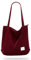 KALIDI cord Tasche Damen Umhängetasche mit Reißverschluss,Groß Shopper Tasche Tote Bag Handtasche Schultertaschen für Arbeit Büro Reisen Einkaufen Schule und Alltag