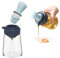 Aceitera Dispensador con Brocha Silicona, 3 en 1 Cristal 350 ml, Dispensador Aceite Brocha, con Pincel para Cocinar, Ensalada, Hornear, Barbacoa, Freidora Aire.