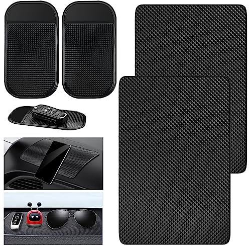 4 Stück Antirutschmatte Auto Armaturenbrett Selbstklebend, Antirutsch Pads Matte Anti-rutsch unterlage klebepads Magic-pad für Handy, Auto brillenhalterung, Sonnenbrillen Halterung, Keys