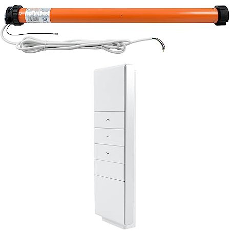 3T-MOTORS Funk-Markisenmotor 3T45-30R + HSF1 (Zugkraft 30 Nm/60 kg) zum Nachrüsten bei Markisen bis 3 m Ausladung, einfache Montage mit Zubehör, Markisenantrieb (Adaptersatz 70 mm rund)