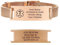 Notfallarmband Medizinisches Armband Damen Personalisierte : Roségold Notfall Schmuck Gravur Ice Name Identifikation Allergien Diabetes Epilepsie Armbänder Medizinisch Alarm Armband für Männer Mädchen