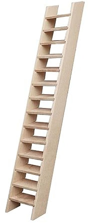 F Fityle Mini Escalera de Madera a Escala 1:12, Modelo de Muebles, Juguete para Jugar a Las Casitas, Escalera de Casa de Muñecas de Juguete, Escalera en Miniat