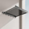 BBTISG TTendedero Plegable para Ropa, Retráctil Montado En La Pared Estante De Secado De Malla con 6 Ganchos Estante TelescóPico Plano para Secar Ropa (Gris)