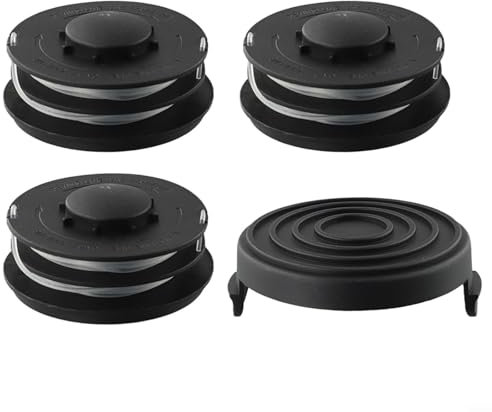 Rasentrimmer-Spulen, Rasentrimmer-Fadenspulen, Kappenabdeckung, 1,4 mm Gewinde, kompatibel mit für Einhell Elektro-Rasentrimmern