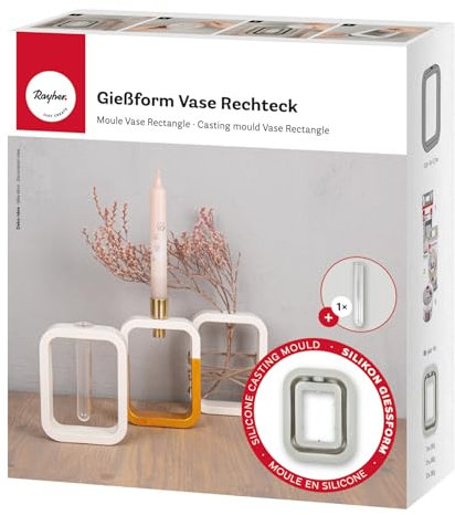 Silikon Gießform Vase Rechteck