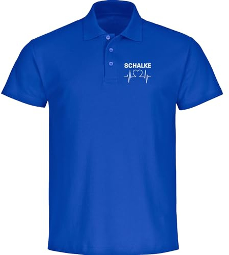 multifanshop Poloshirt - Schalke - Herzschlag