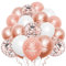 Luftballons Geburtstag Rosegold Ballons Geburtstag 20 Stück 12 Zoll Happy Birthday Ballon Helium Ballons Geburtstagsdeko Mädchen Frauen Happy Birthday Deko