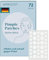 Apricot Pickel Patch, Unsichtbare Pimple Patches, Hydrokolloid Pflaster, Acne Patches trocknen Pickel aus, Soforthilfe gegen Pickel und Mitesser 72 St. in 2 Größen (8mm, 12mm)