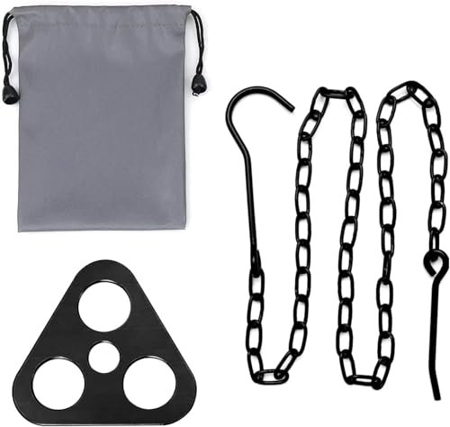 SANTUO Camping Tripod Tool Outdoor Portable Cooking Tripod Hanging Cookware Accessories Triangle Frame Bonfire Rack with Storage Bag for Hanging Pot Outdoor Cooking
