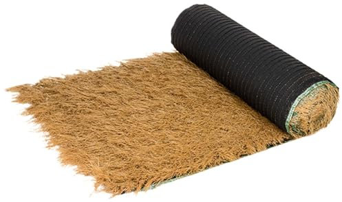 Techos de paja sintética,Paja sintética - Techos de paja de rollo de paja sintética de hierba ciega de pato,Decoración de fiesta estilo campestre para persianas de pato, bar, playa, granja, mejora del