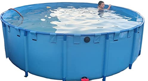 Piscine hors sol encadrée ultra grande pour enfants, adultes et bébés, cadre en plastique dur durable, différentes tailles (61 à 150 cm de profondeur), idéale pour le jardin, la maison ou la terrasse,